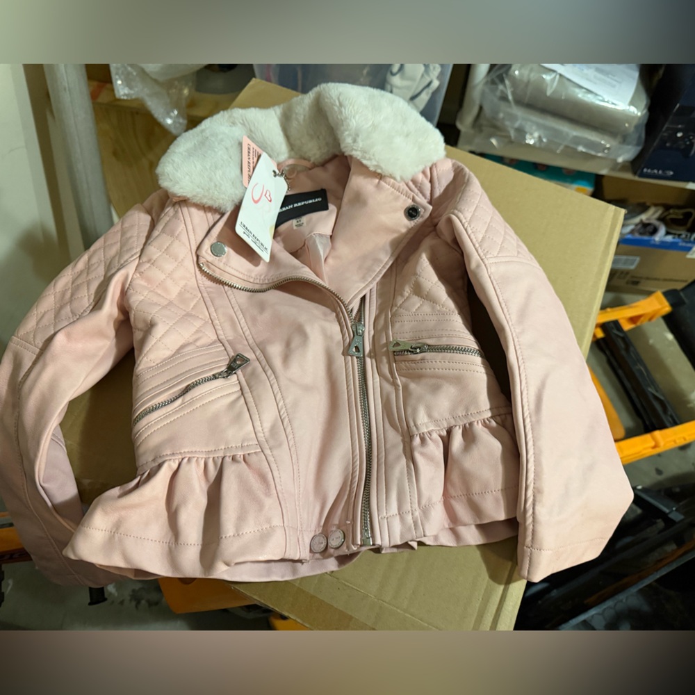 Urban Republic Pink Kids Jacket with White Collar